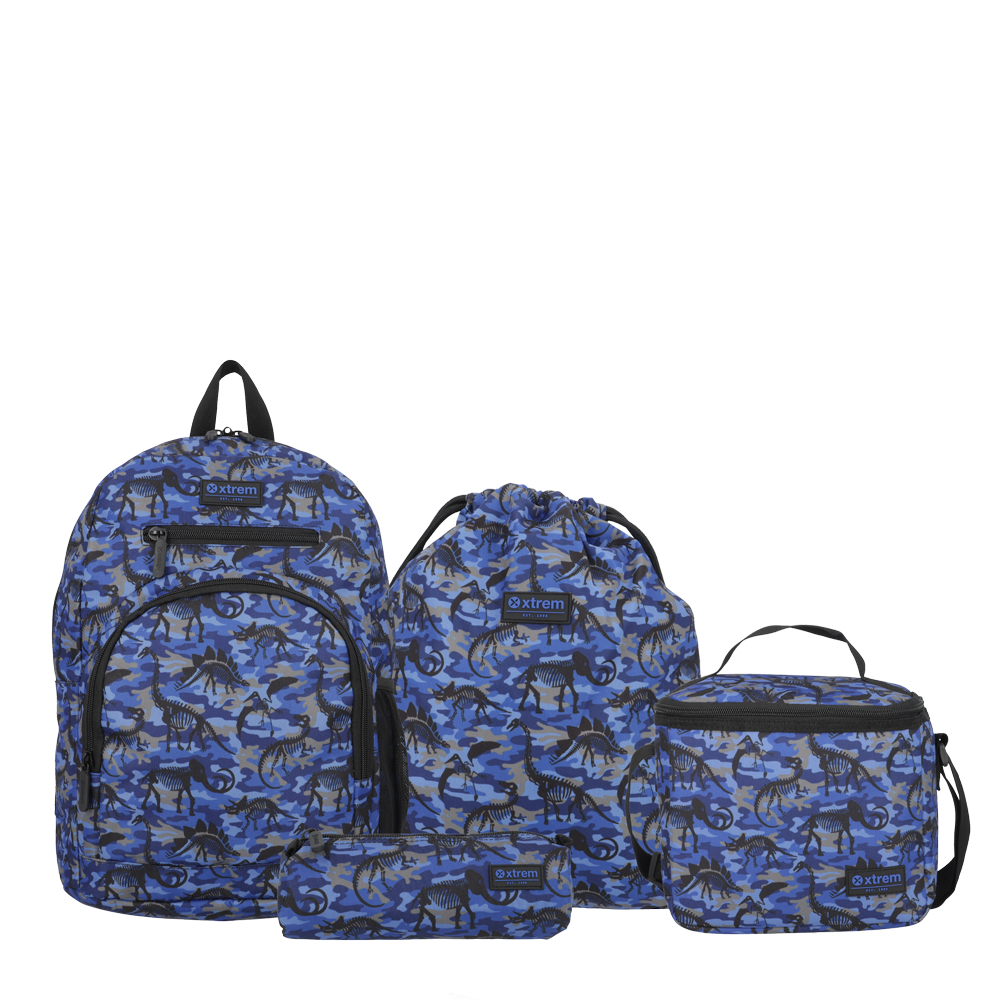 Mochila Multipack 4Xt Blue Dino M
