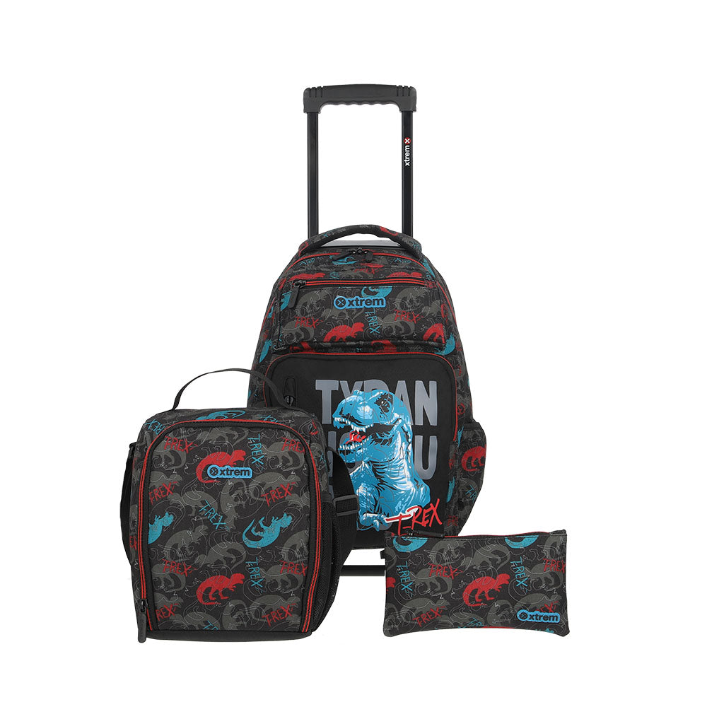 Set mochila con ruedas escolar Run Pack Dino 3 piezas – Xtrem Chile