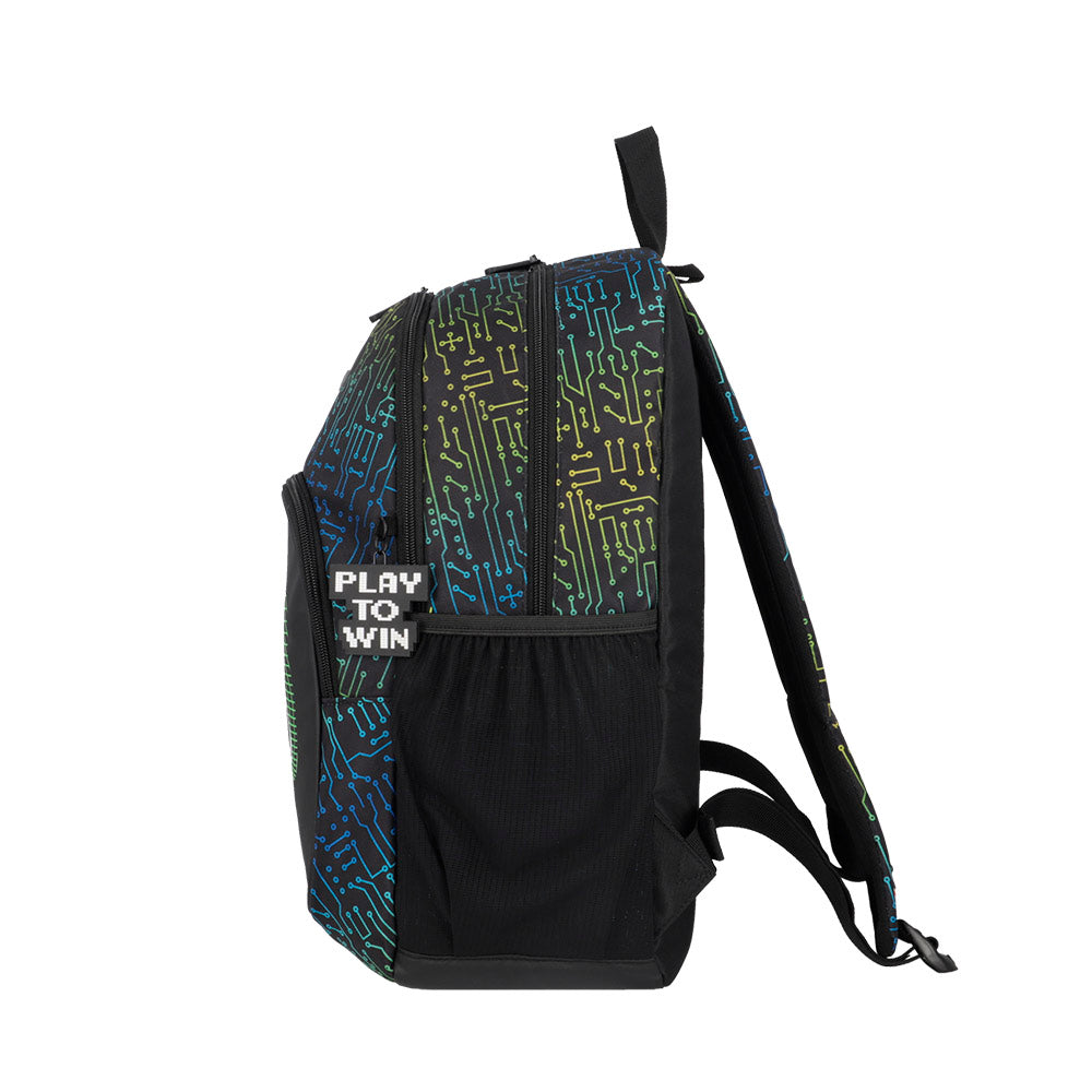 Mochila Hopper negra gamer