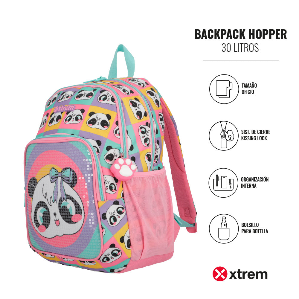 Mochila Hopper 4Xt Multicolor Panda XL