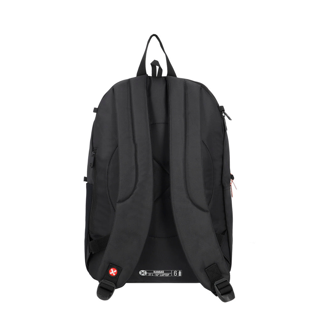 Mochila para notebook 15" Kansas negra/rosada