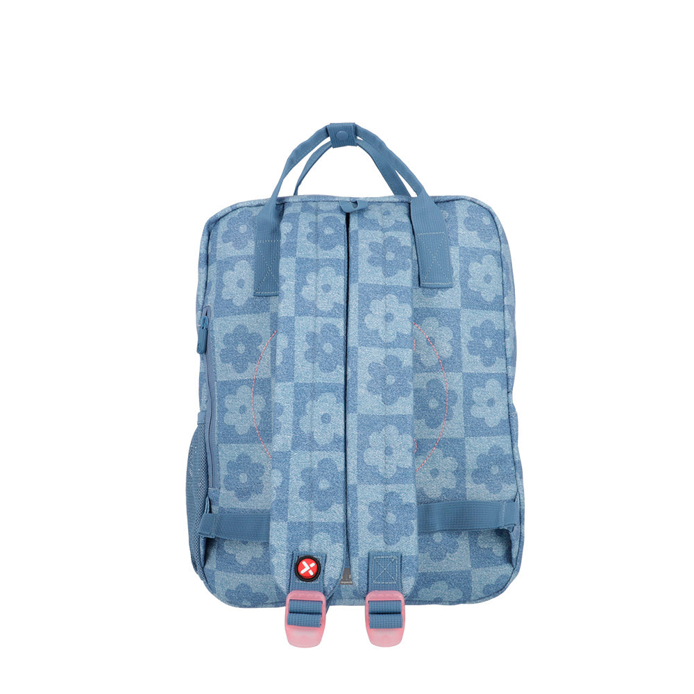 Mochila Leia 4Xt Denim Flowers M