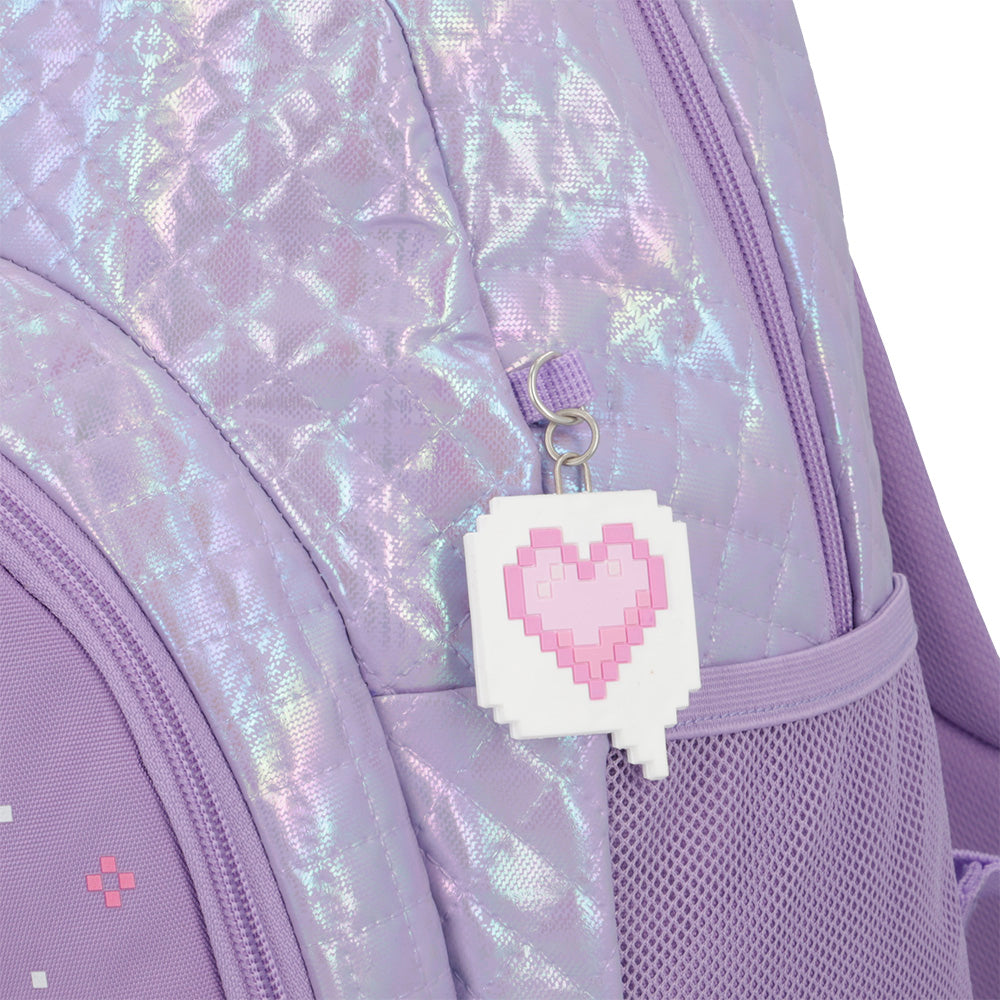 Mochila Power morada gato