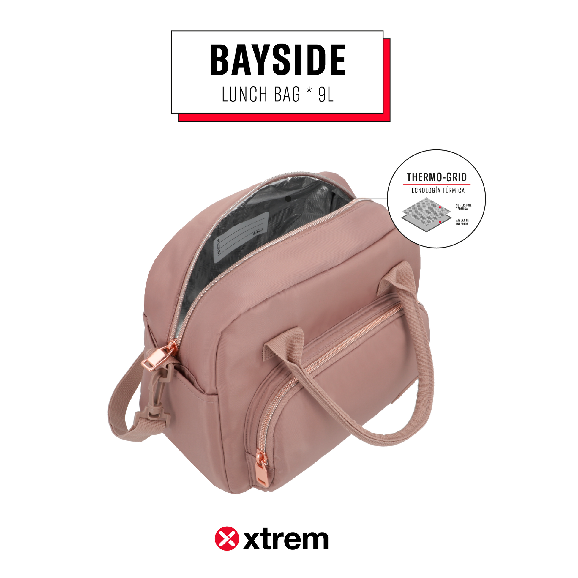 Lonchera BAYSIDE 5XT DUSTY PINK M