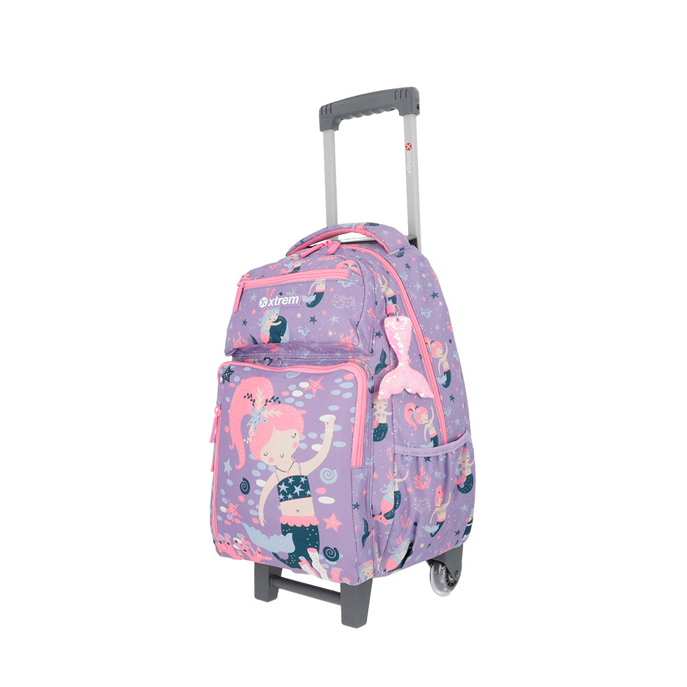 Set mochila con ruedas + lonchera + estuche New Run Pack Unicorn rosado –  Xtrem Chile