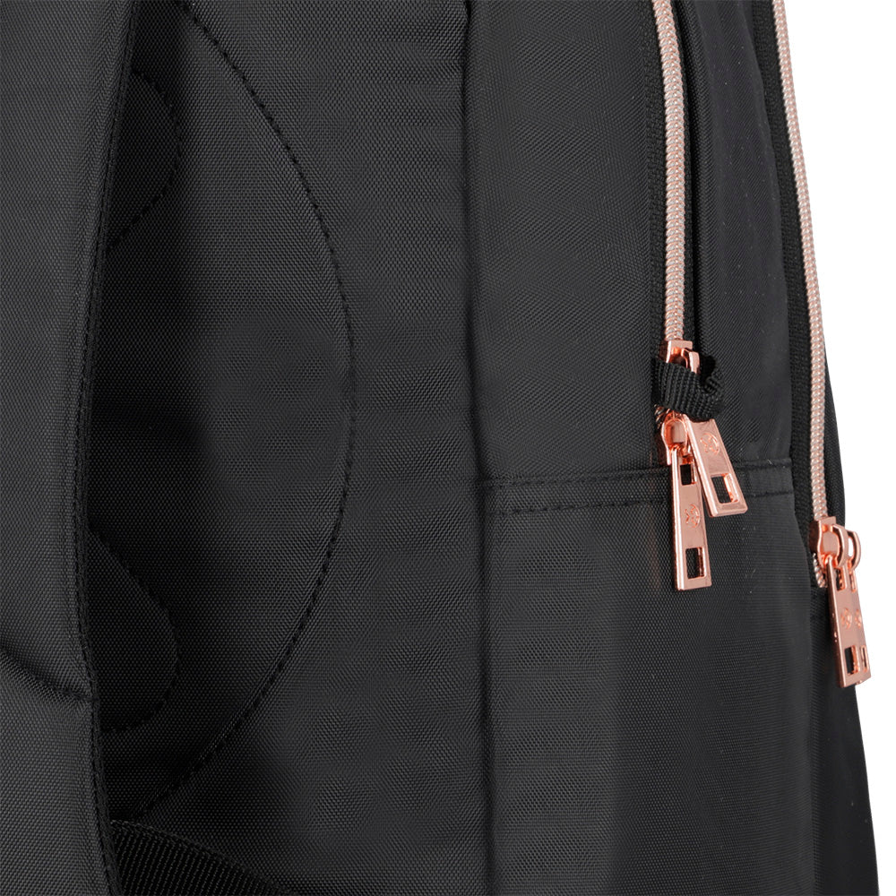 Mochila para notebook 15" Kansas negra/rosada
