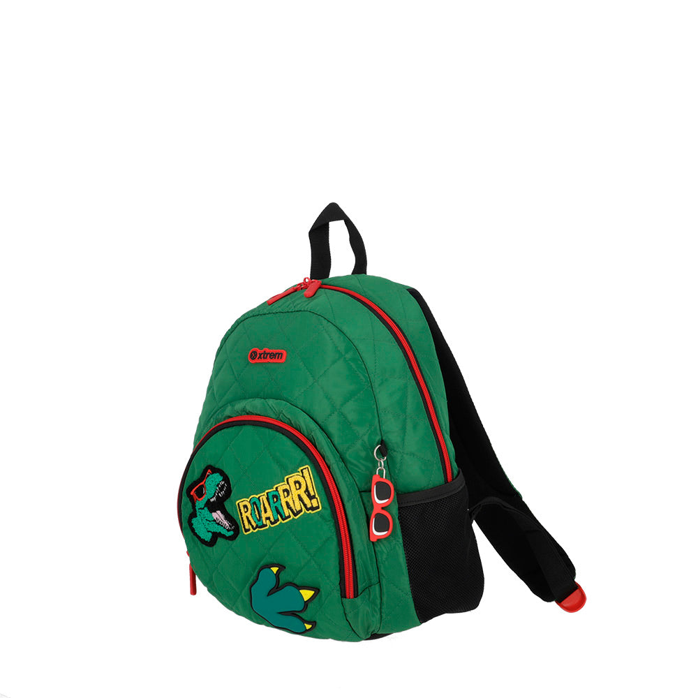Mochila escolar Power Dino verde