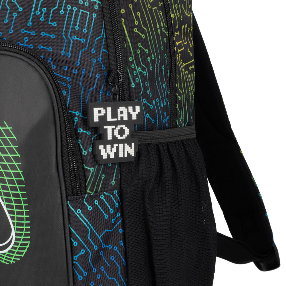 Mochila Hopper negra gamer