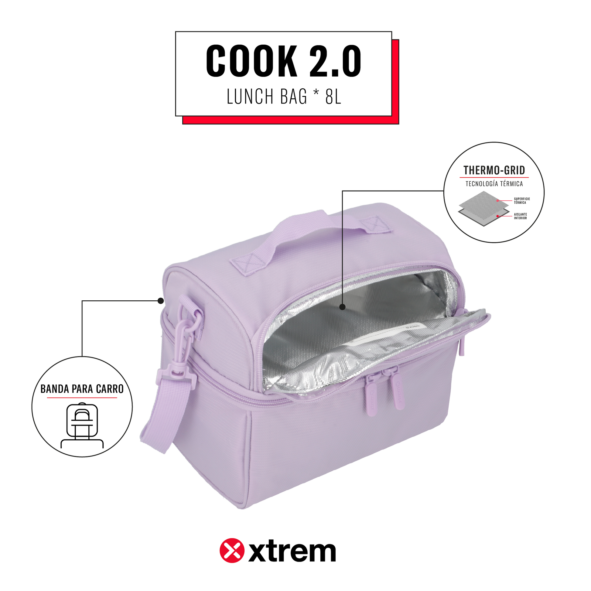 Lonchera COOK 2.0 5XT LILAC M