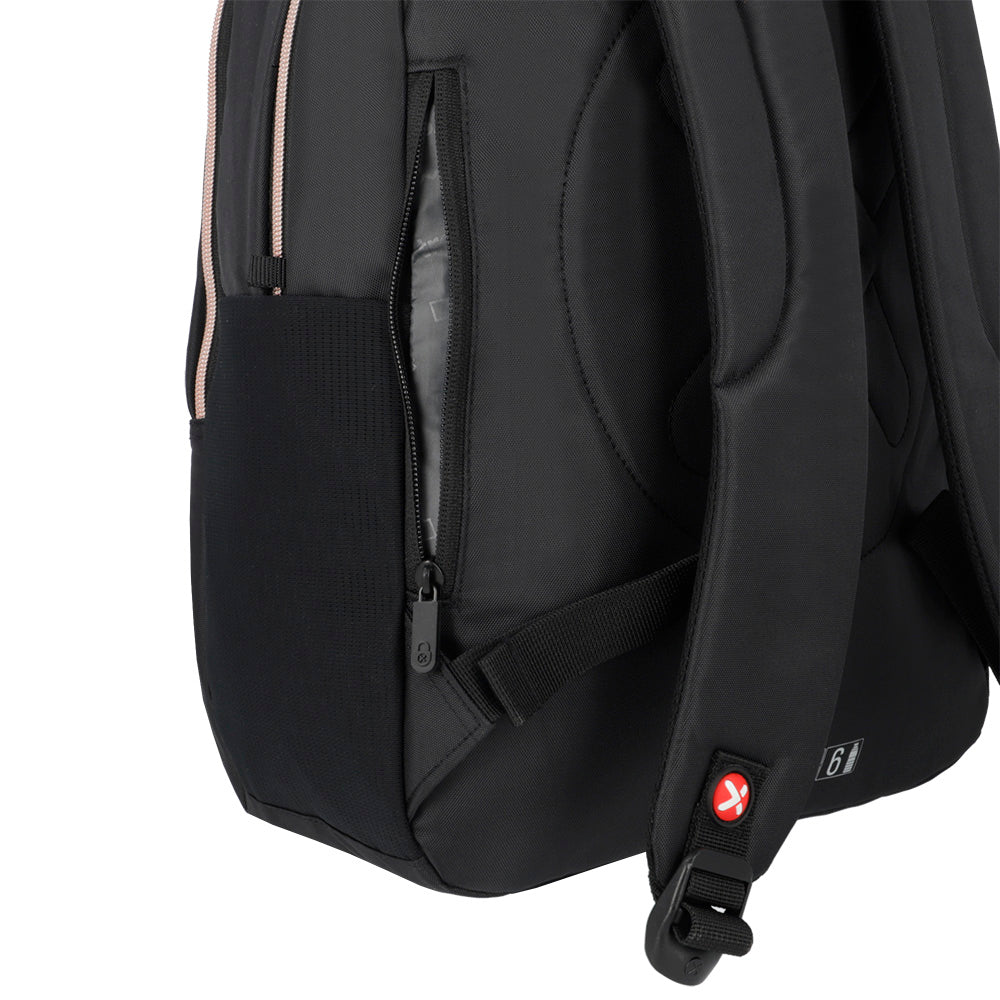 Mochila para notebook 15" Kansas negra/rosada