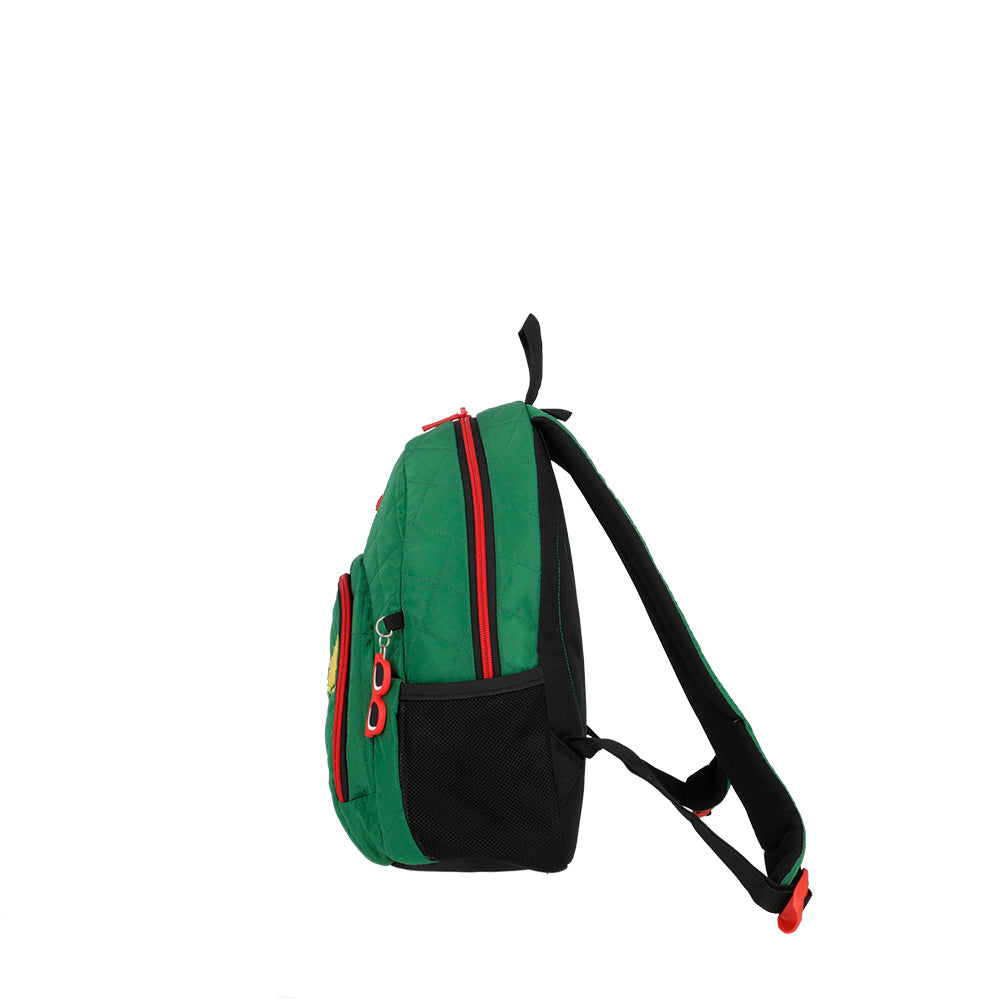 Mochila escolar Power Dino verde
