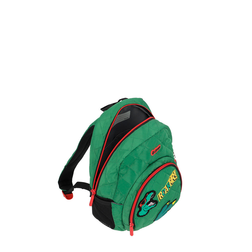 Mochila escolar Power Dino verde