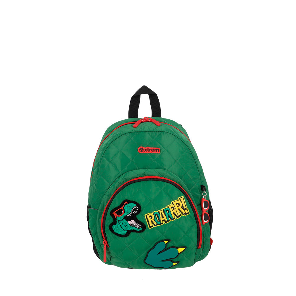 Mochila escolar Power Dino verde