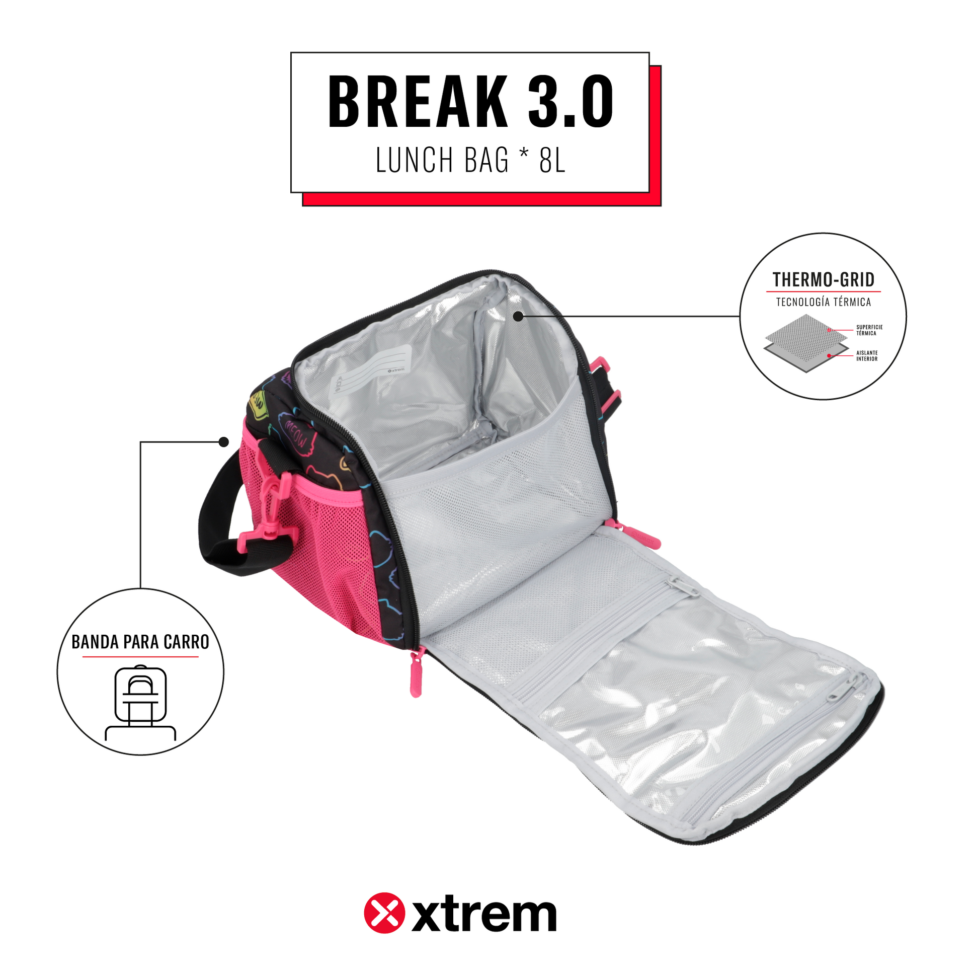 Lonchera BREAK 3.0 5XT BLACK CAT M