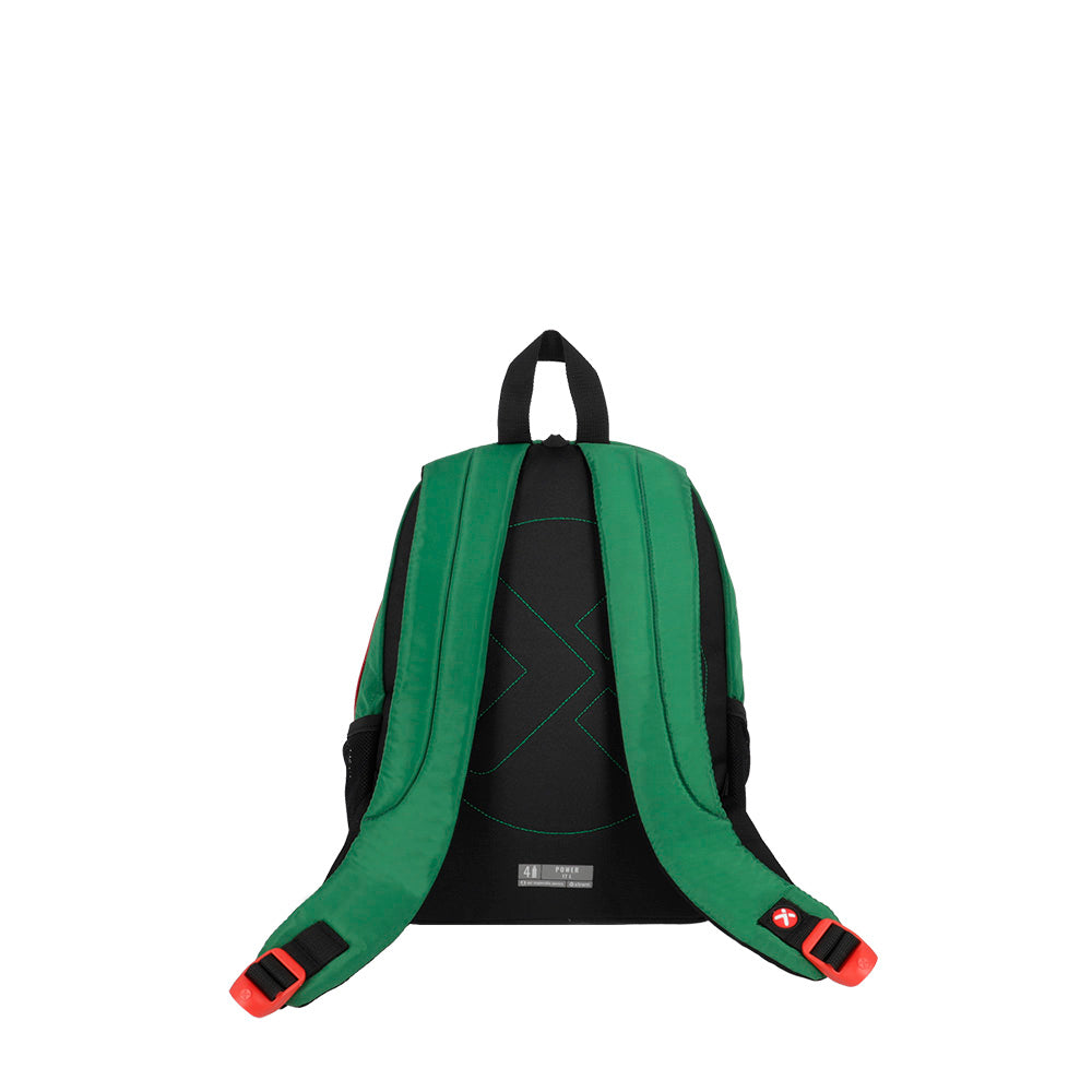 Mochila escolar Power Dino verde