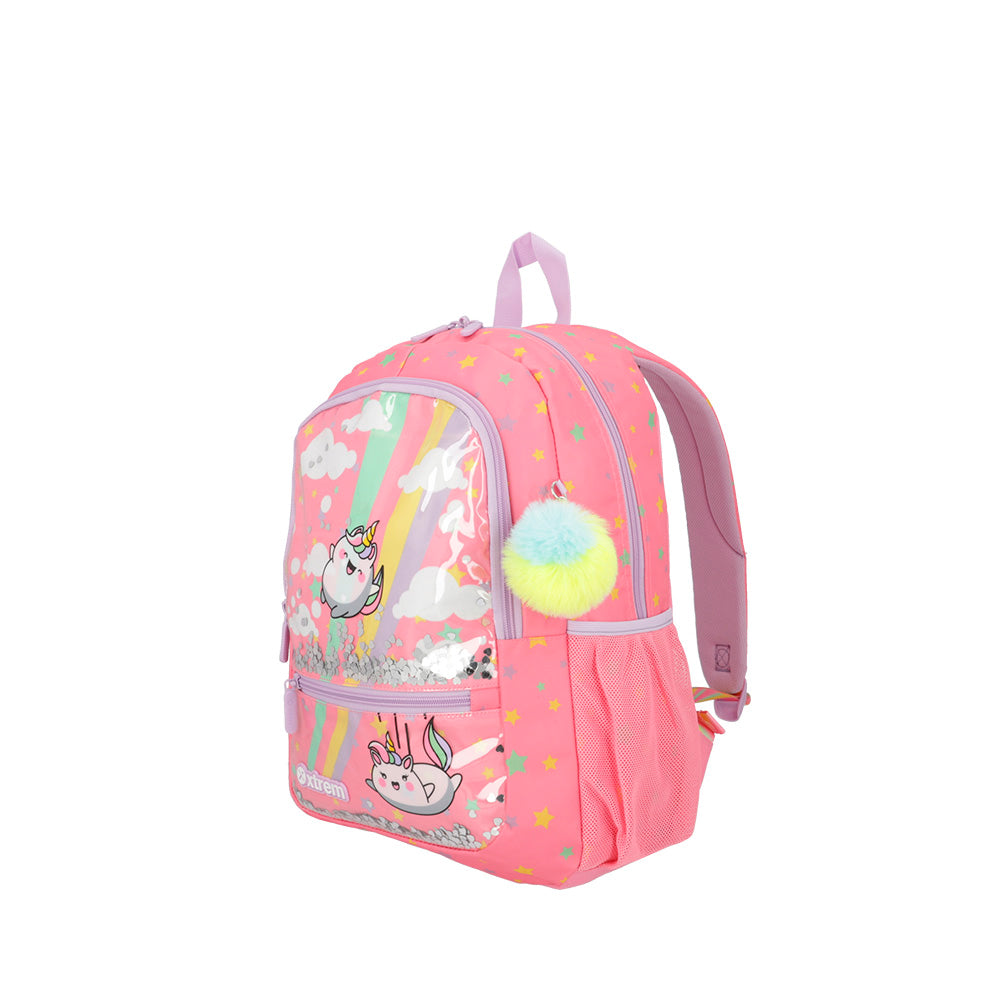 Mochila escolar Logan Unicorn rosada