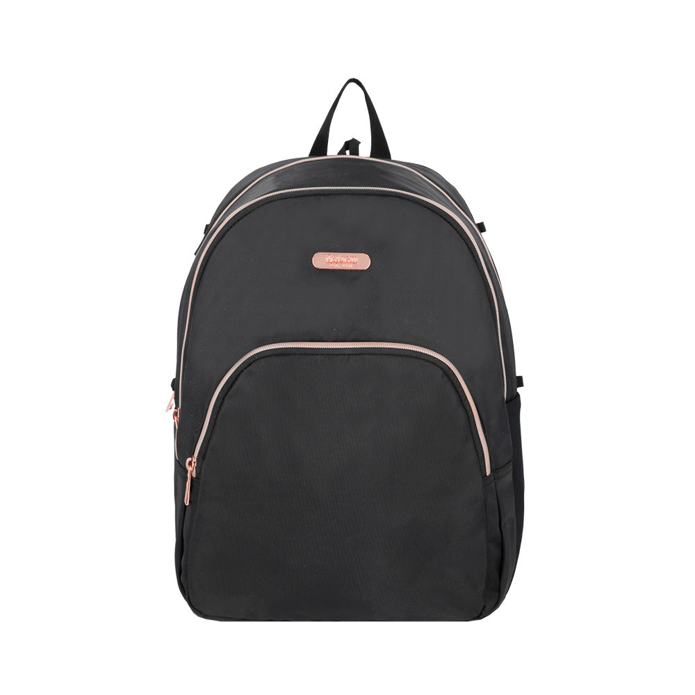 Mochila para notebook 15" Kansas negra/rosada