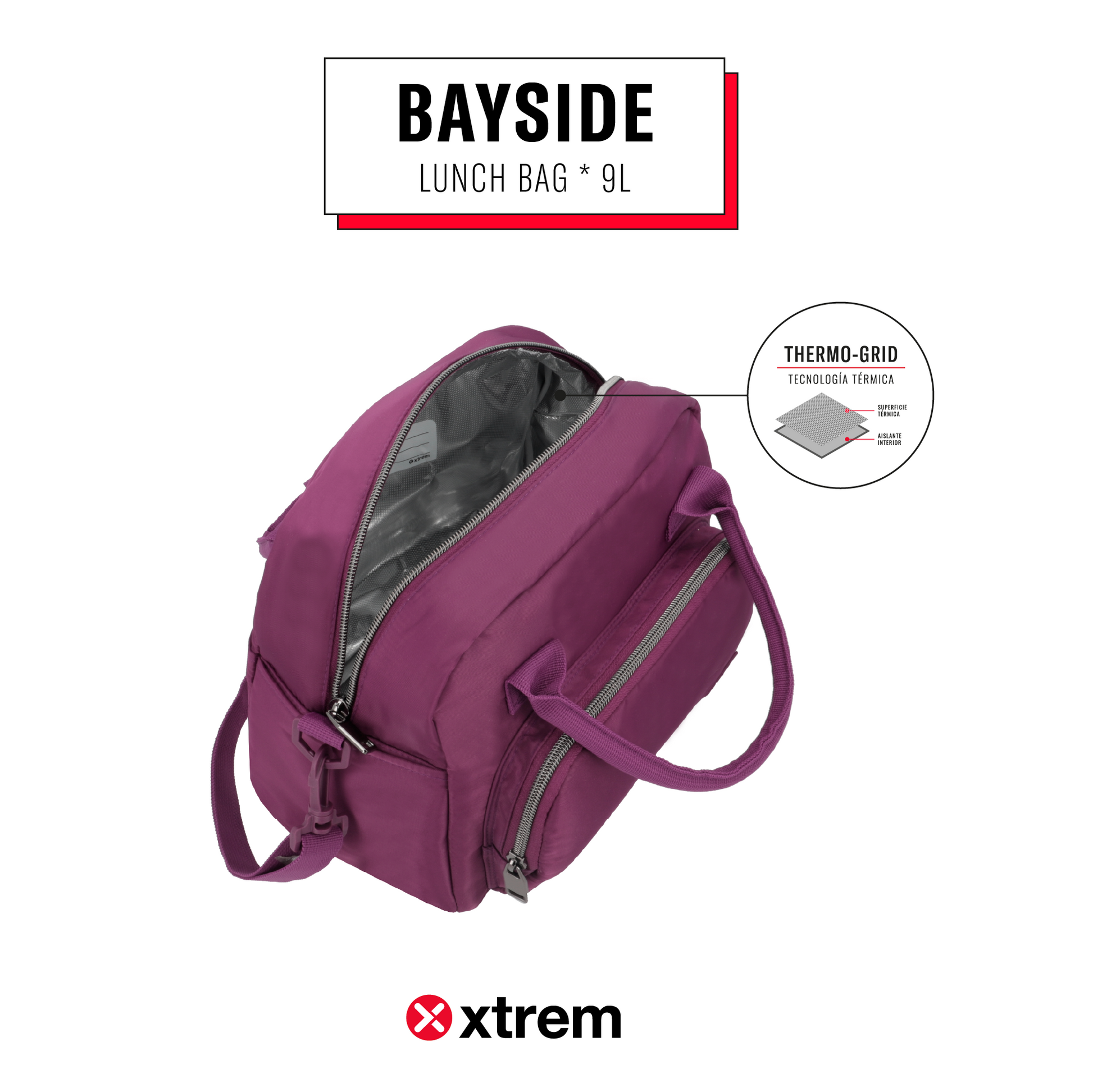 Lonchera BAYSIDE 5XT DARK PURPLE M