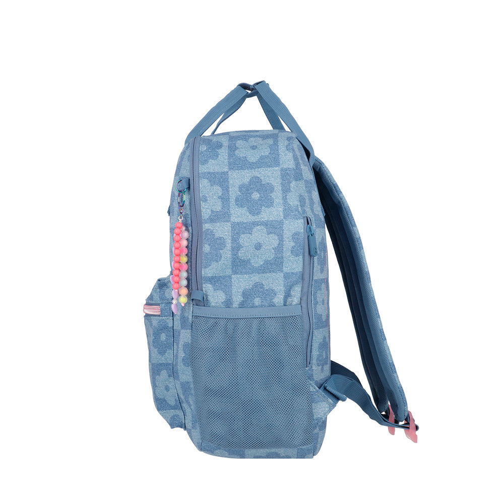 Mochila Leia 4Xt Denim Flowers M