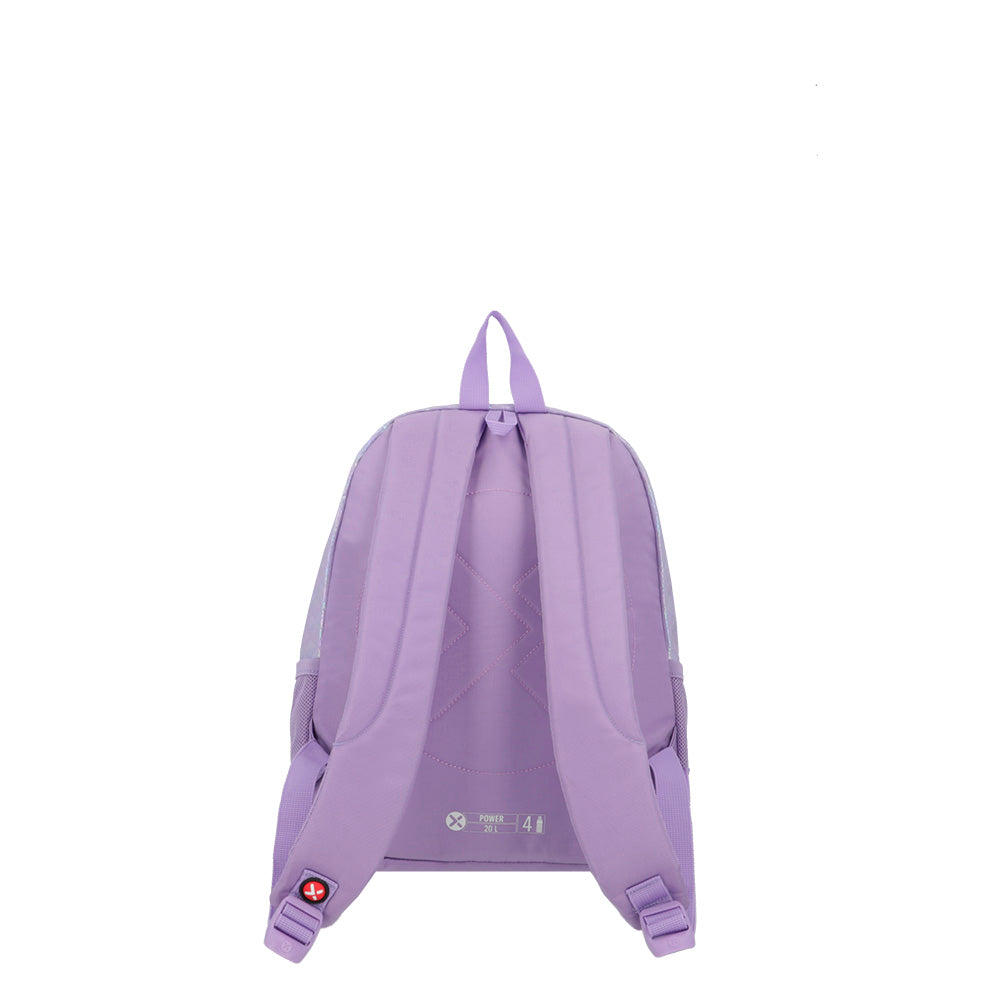 Mochila Power morada gato