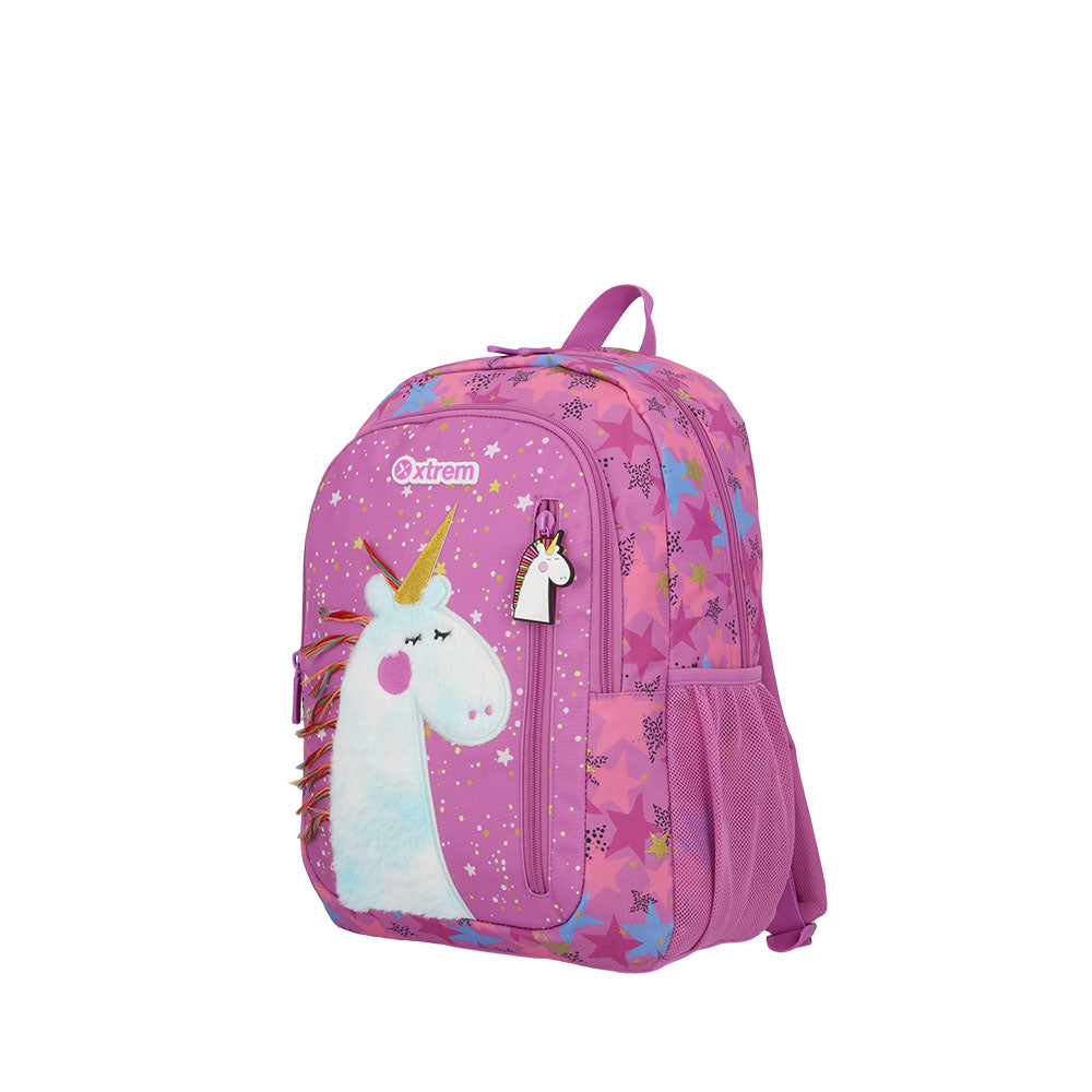 Mochila escolar Logan Unicorn morada