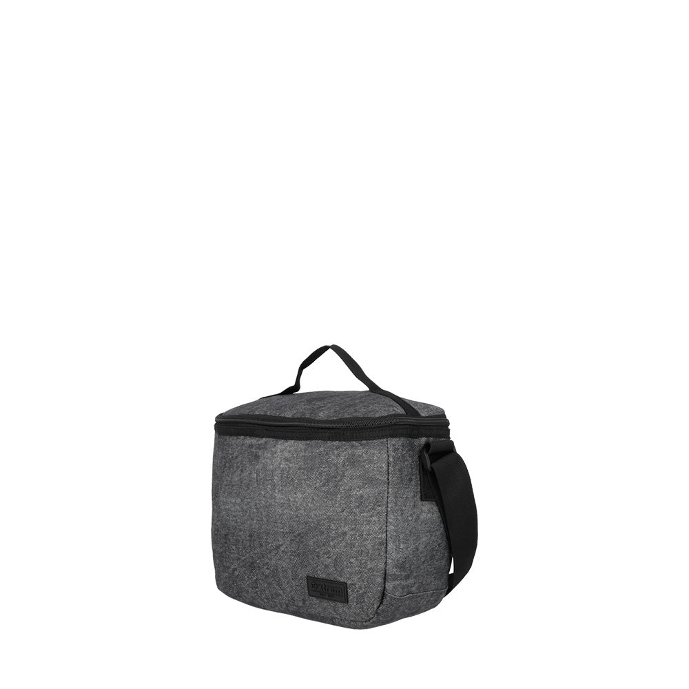 Megapack mochila escolar + bolso deportivo + lonchera + estuche Negro Denim Medianos